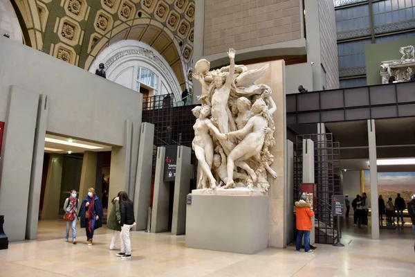 Paris Frankreich November 2022 Interieur Und Skulpturen Orsay Museum Paris — Stockfoto