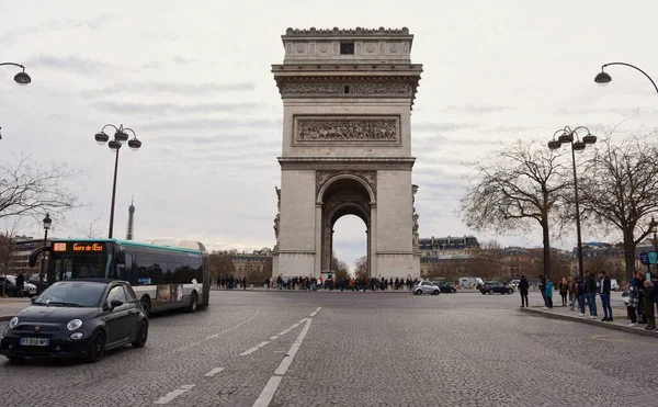 Париж Франция Декабря 2022 Года Триумфальная Арка Париже Франция — стоковое фото