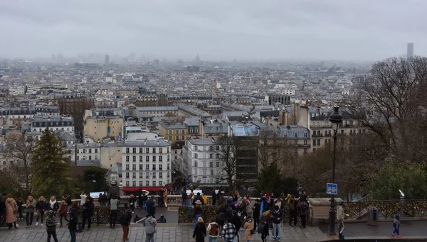 法国巴黎 2022年11月27日 巴黎市蒙马特山路美景 — 图库照片