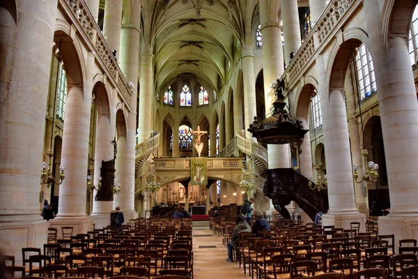 Paris France January 2023 Interior Cathedral Etienne Mont Paris Built — Stock Photo, Image
