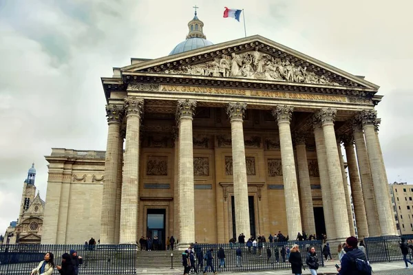 Paryż Francja Stycznia 2023 Budynek Panteonu Dzielnicy Łacińskiej Dzielnicy Paryża — Zdjęcie stockowe