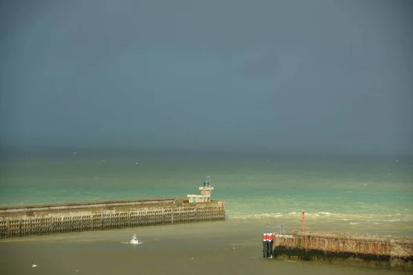 Porto Dieppe Normandia França — Fotografia de Stock