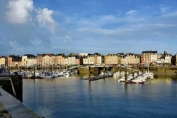 Dieppe Francja Stycznia 2023 Łodzie Porcie Dieppe Port Rybacki Wybrzeżu — Zdjęcie stockowe