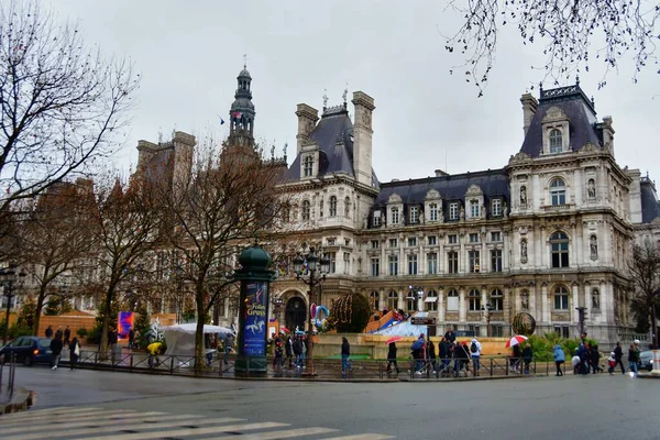 フランス 2022年11月27日 フランス パリの美しい景色ホテル ヴィル — ストック写真