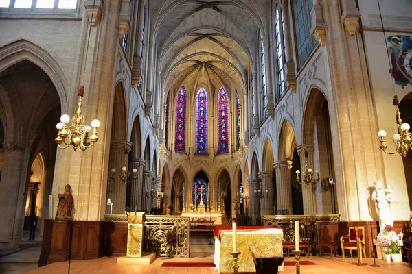 Paris France Novembre 2022 Intérieur Église Saint Germain Auxerrois — Photo