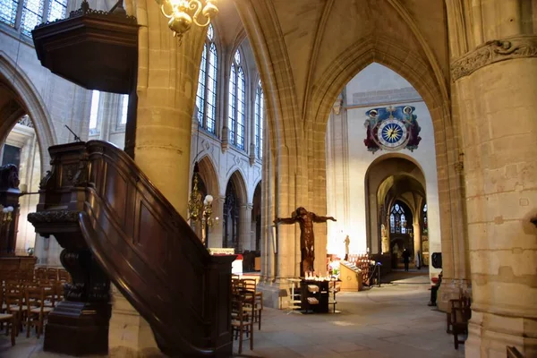 Париж Франція Листопада 2022 Інтер Церкви Сен Жермен Осерруа — стокове фото