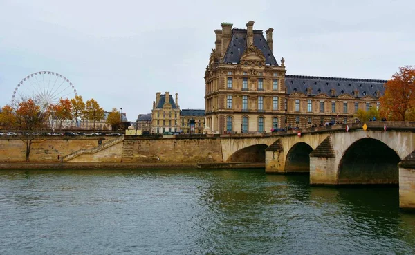 Париж Франція Листопада 2022 Року Красивий Краєвид Історичного Центру Парижа — стокове фото