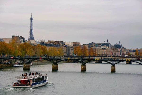 Париж Франция Ноября 2022 Года Красивый Вид Исторический Центр Парижа — стоковое фото