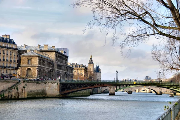 Париж Франція Листопада 2022 Року Красивий Краєвид Історичного Центру Парижа — стокове фото