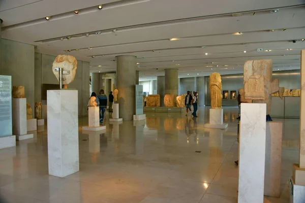 Atény Řecko Října 2016 Akropoliské Muzeum Archeologické Muzeum Zaměřené Nálezy — Stock fotografie