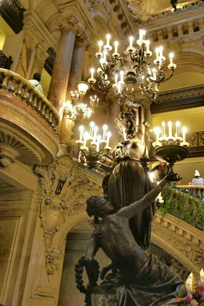 París Francia Noviembre 2022 Esculturas Bronce Palais Garnier Opera — Foto de Stock
