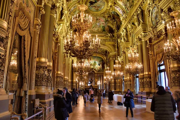Paryż Francja Listopada 2022 Wnętrze Opery Palais Garnier — Zdjęcie stockowe