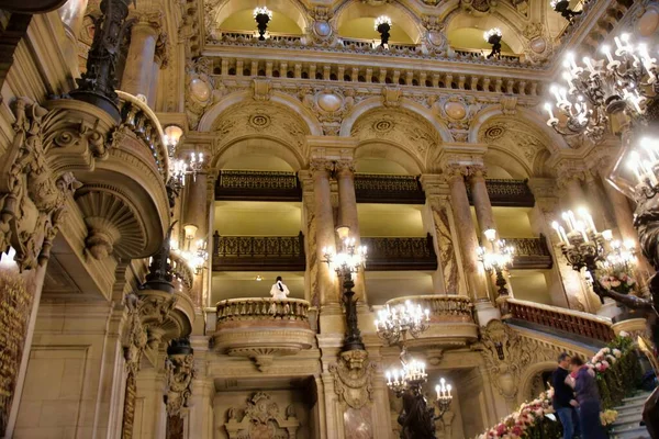 Paryż Francja Listopada 2022 Wnętrze Opery Palais Garnier — Zdjęcie stockowe