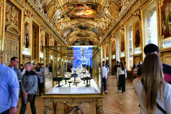 París Francia Noviembre 2022 Galerie Apollon Hall Louvre Palace — Foto de Stock