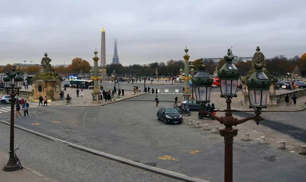 Париж Франция Января 2023 Года Вид Площадь Согласия Париже Франция — стоковое фото