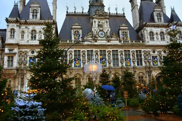 Paříž Francie Listopadu 2022 Krásný Výhled Hotel Ville Paříži Francie — Stock fotografie