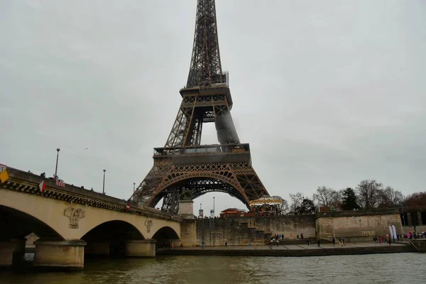 Paříž Francie Listopadu Malebný Pohled Eiffelovu Věž Paříži — Stock fotografie