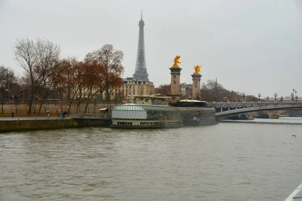 フランス 11月27日 パリ市内のエッフェル塔の景色 — ストック写真