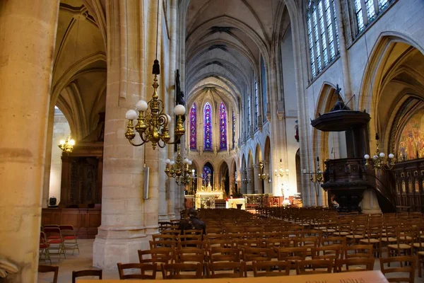 París Francia Noviembre 2022 Interior Iglesia Saint Germain Auxerrois —  Fotos de Stock
