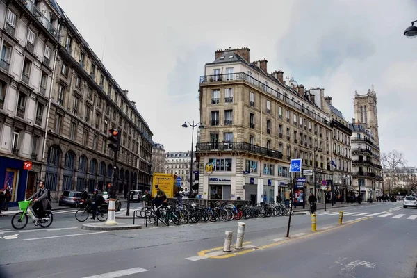Parijs Frankrijk November 2022 Historische Parijse Gebouwen Architectuur Deze Pittoreske — Stockfoto