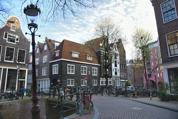 Amsterdam Netherlands April 2023 Picturesque View Amsterdam City Architecture — Stock Photo, Image