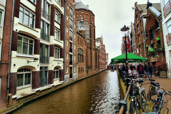 Amsterdam Paesi Bassi Aprile 2023 Bella Vista Sui Canali Amsterdam — Foto Stock