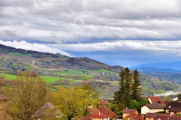 Pueblo Sereno Auvernia Ródano Alpes Francia — Foto de Stock