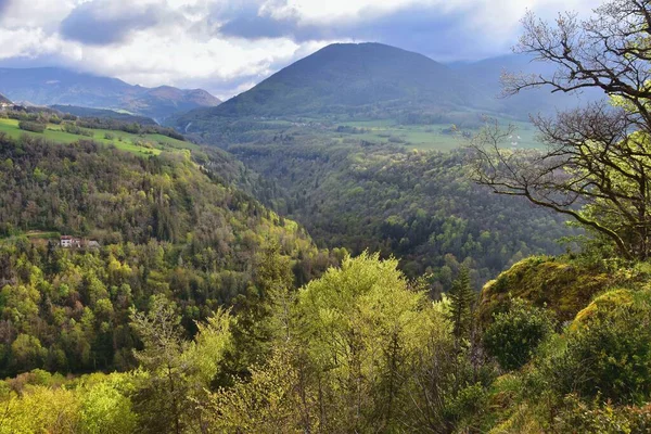Vacker Utsikt Över Bergen Franska Alperna Rhône Alperna — Stockfoto