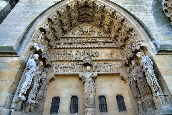 Reims Franciaország 2023 Június Notre Dame Reims Katedrális Emlékmű Franciaország — Stock Fotó