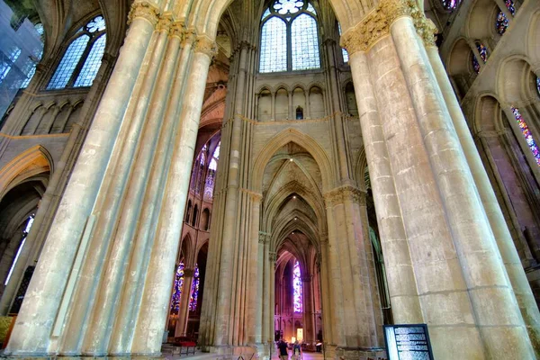 Reims Francia Junio 2023 Catedral Notre Dame Reims Monumento Una —  Fotos de Stock
