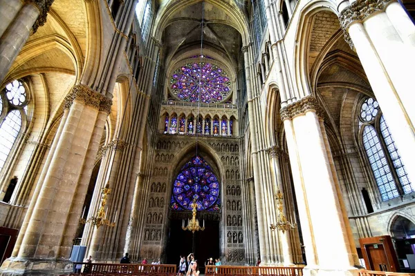 Reims Fransa Haziran 2023 Notre Dame Reims Katedrali Fransa Nın — Stok fotoğraf