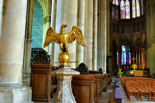 Reims Frankrijk Juni 2023 Notre Dame Kathedraal Van Reims Monument — Stockfoto