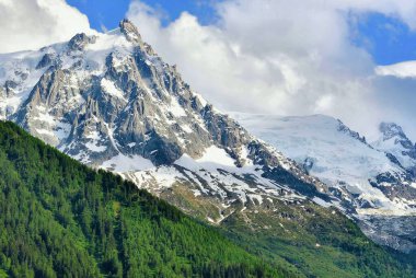 Aiguille du Midi, Fransız Alpleri. Kayak merkezi. Chamonix Mont Blanc, Fransa