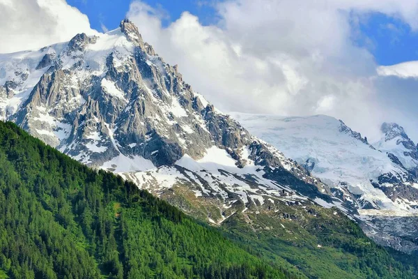 Эгилья Миди Французские Альпы Лыжный Курорт Chamonix Mont Blanc France — стоковое фото