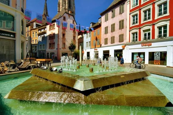 Mulhouse France Old Town Mulhouse France — 图库照片