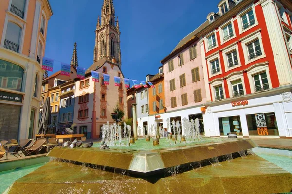 Mulhouse France Старе Місто Малхаус Франція — стокове фото