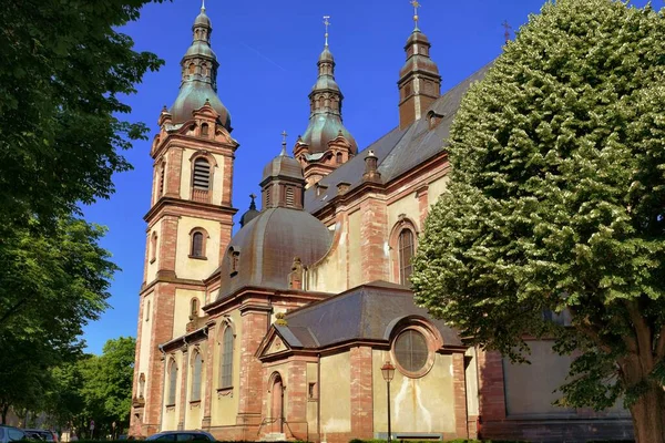 Iglesia San Fridolin Alsacia Francia — Foto de Stock