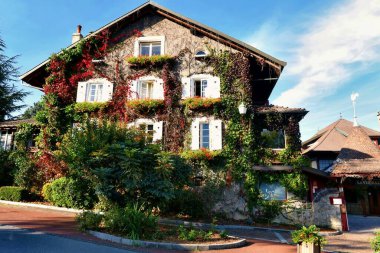 Langres, France - October 5, 2022: view of the buildings in old French village Langres