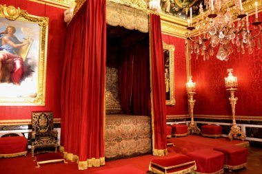 Versailles, France - October 2, 2022: breathtaking view of Versailles Palace interior, showcasing the palace's opulent and beautiful details.