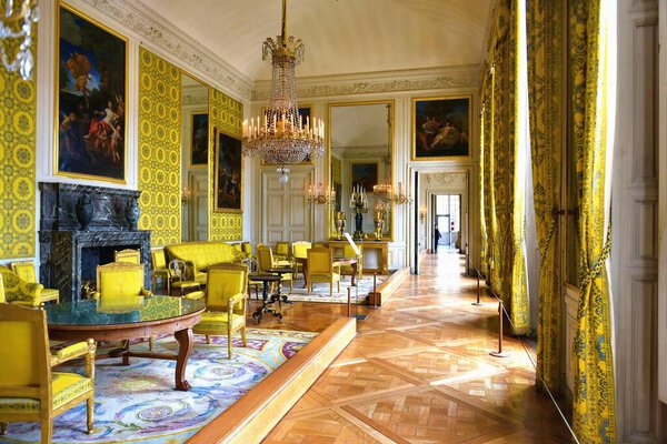 Versailles, France - October 2, 2022: Luxury interior of the famous palace Versailles