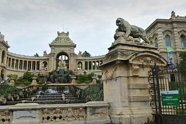 Marseille, France - June 4, 2024: The Palais Longchamp houses the Fine Arts Museum and Natural History Museum of Marseille in France clipart