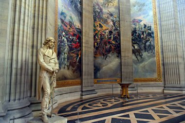 Paris, Fransa - 21 Haziran 2023: Paris 'teki Latin Mahallesi' ndeki Pantheon Binası