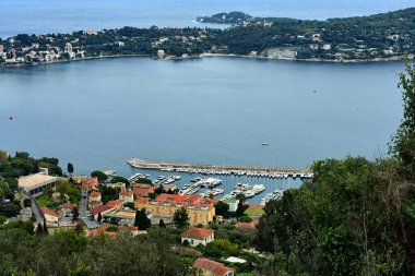 Güneydoğu Fransa 'daki Provence-Alpes-Cte d' Azur bölgesinde Saint-Jean-Cap-Ferrat manzarası
