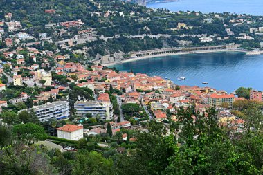Güneydoğu Fransa 'daki Provence-Alpes-Cte d' Azur bölgesinde Saint-Jean-Cap-Ferrat manzarası