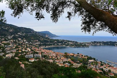 Güneydoğu Fransa 'daki Provence-Alpes-Cte d' Azur bölgesinde Saint-Jean-Cap-Ferrat manzarası