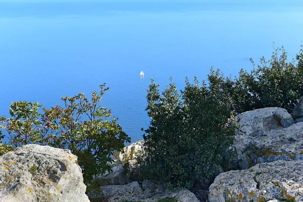 Güneydoğu Fransa 'daki Provence-Alpes-Cte d' Azur bölgesinde Saint-Jean-Cap-Ferrat manzarası