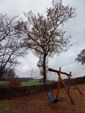 Parktaki kırsal alanın güzel manzarası