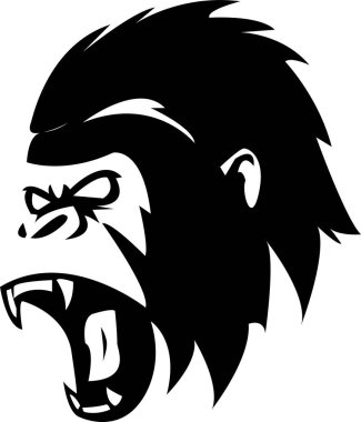 Gorilla Logo For Company  clipart