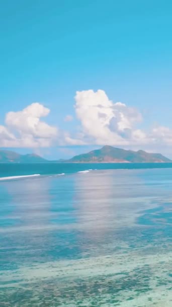 Karibská Krása Dech Beroucí Letecký Pohled Nedotčenou Pláž Křišťálově Čistými — Stock video