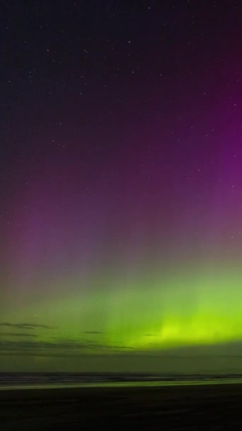 Experience Breathtaking Beauty Aurora Borealis Vancouver Island Witness Magic Northern — Stock Video